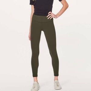 Lululemon Dark Olive Align Pant ll 25" Leggings - 4